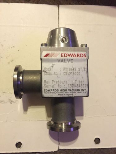 EDWARDS VACUUM PV16MKS ST/ST PNEUMATIC ISOLATION VALVE