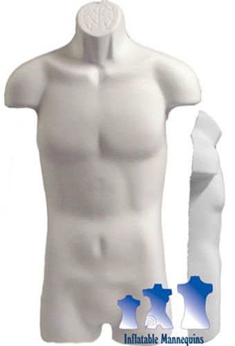 Male 3/4 Form  - Hard Plastic, White