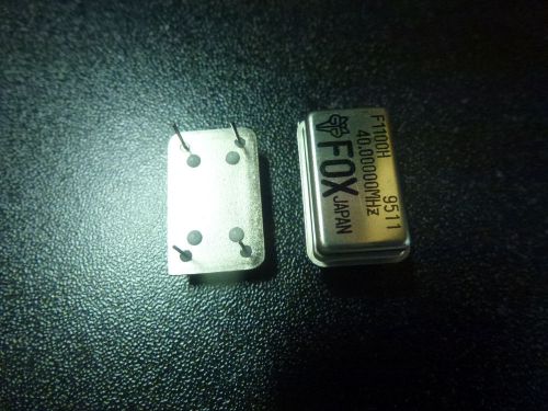 2 x FOX japan 40.00000Mhz 40mHZ crystal oscillator clock module IC CAN 4 pins