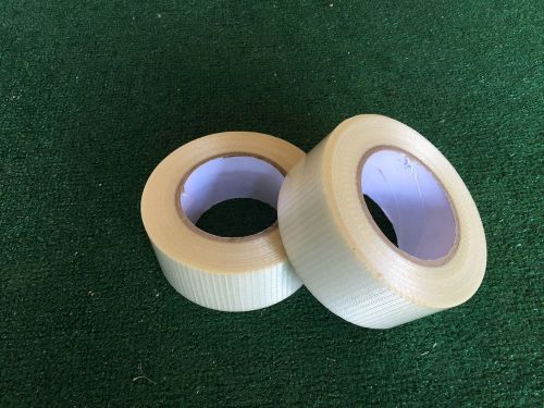 2&#034; X 60 Yds Fiberglass Reinforced Filament Tape Strapping Qty 2 Rolls