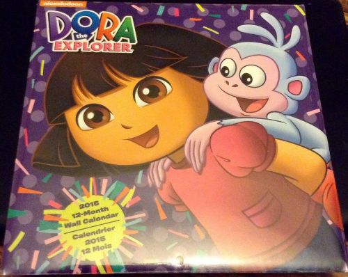 NEW! DORA THE EXPLORER 2015 CALENDAR 10X10 Girl Child Boots Spring FREE SHIPPING