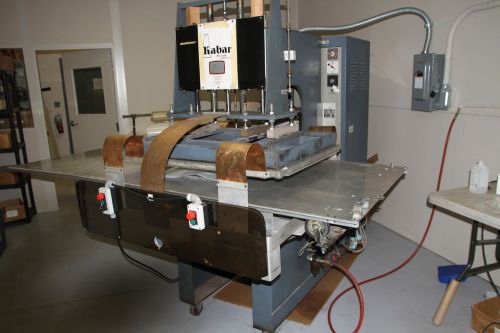 Kabar RF welder RF heat sealer 15KW with large platen and shuttle 1980s era.