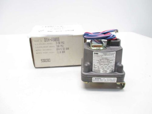 NEW BARKSDALE D1H-A80SS 125/250/480V-AC 10A PRESSURE DIAPHRAGM SWITCH D488300