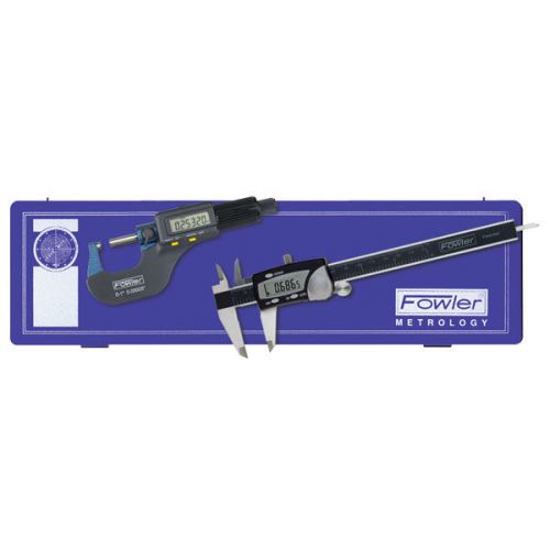 Fowler 2 Piece Electronic Caliper &amp; Micrometer Set