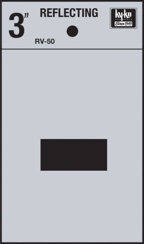 Hy-Ko Self Stick Reflective Hyphen Symbol Set of 10