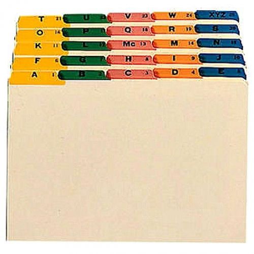 NEW Smead Top Tab Alphabetical Guide Set Manila Legal Size 1/5 Cut Model 52180