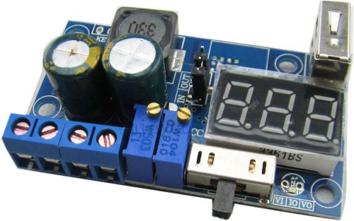 Dc to dc converter buck power supply volt regulator amp volt display usb charing for sale