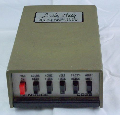 Sencore CG25 Little Huey TV Color Bar Generator Television Video Test Equipment