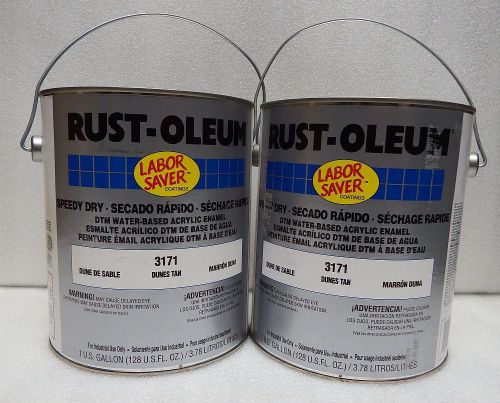 3100 acrylic enamel, dunes tan,  lot of 2  -1 gallon ,model 3171402 rust-oleum for sale