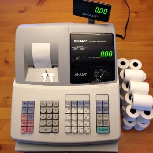 Sharp XE-A203 Cash Register &amp; Thermal Paper