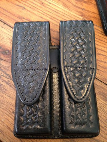 TEX Shoemaker &amp; Sons 215 Double Magazine Holder, Basketweave  645  1911