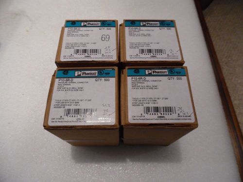 Panduit P10-6R-D Terminal Connector Stud Size 6  Wire Size 14-10 NIB Lot of 2000