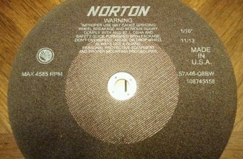 NORTON 66253122816 Non-Reinforced Cut Off Wheel, 10&#034; x 1/16&#034; x 5/8&#034;