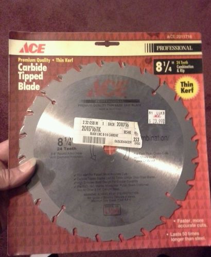 8-1/4&#034; 24 Teeth Carbide Tipped Saw Blade. Qty: 2. 2011716