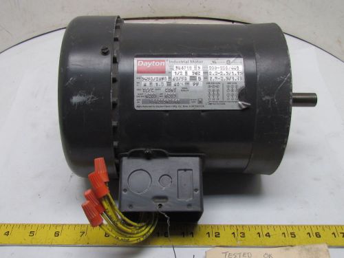 Dayton 3N471N 3-Phase AC Motor 1/2Hp 3450/2850 RPM 208-220/440V 56C Frame