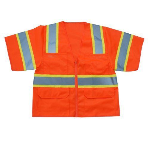 Graintex SV1471 Class 3 Safety Vest  Orange Color  Large