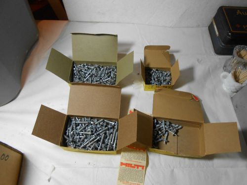 Lot of Hilti nails NK-17-DX, 735-DX, NK-27-S12, W6-20-22-S12