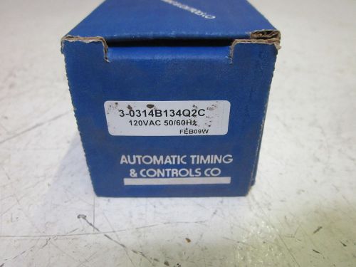 ATC 3-0314B134Q2C TIMER 120VAC 0-1.00 SEC.  *NEW IN A BOX*