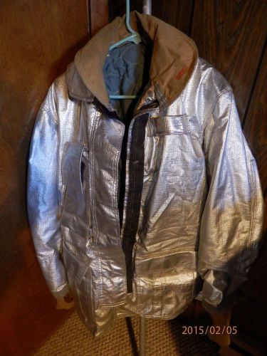 GLOBE GX-7 Hazmat / Firefighter Turnout Jacket size 44 Aluminized PBI / Kevlar