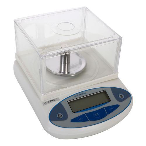 0.001g, 0.005ct, 0.00001oz, 0.00001lb Electronic Balance Laboratory Scale White