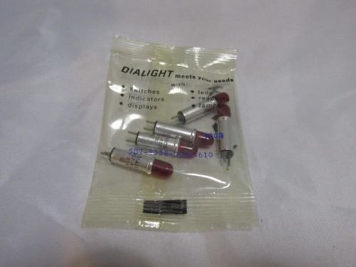 NEW NIB Bag of (5) Dialight 110/125V Red Indicator Lamps 507-4538-0931-610