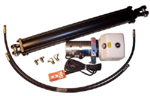 6&#039; x 12&#039; Dump Trailer Kit with Cylinder, SPX Pump