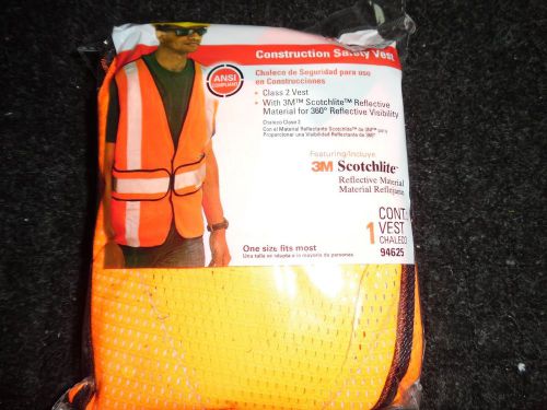 3M TEKK CONSTRUCTION SAFETY VEST- ONE SIZE FITS MOST 94625