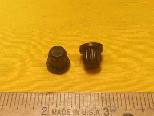 2 - Clock Radio Knobs for Vintage Clock Radios Black