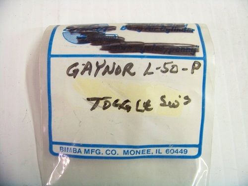 Gaynor #L-50-P Toggle Switch 3 Pos. (N) 6/4/7
