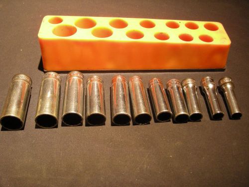 SNAPON 3/8 metric socket set 11 total 9mm to 19mm SFM9 to SFM19