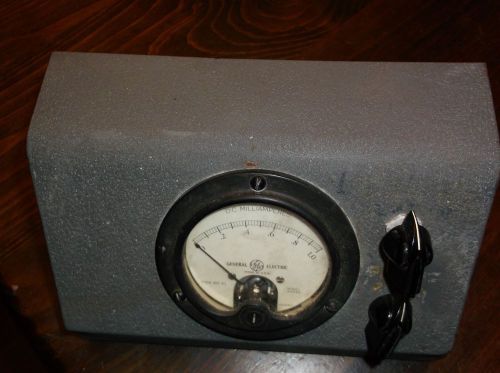 ANTIQUE GENERAL ELECTRIC D.C. MILLIAMPERES TESTER TYPE DO-41 MODEL:AAM49