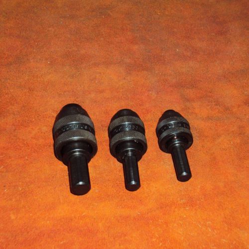 SET OF 3 LENOX UNI-DRIVE SYSTEM QUICK CHANGE CHUCKS - NEW