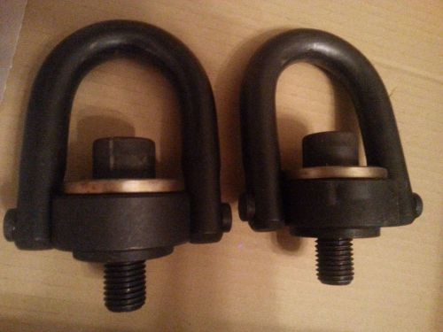 2 jergens hoist rings 10,000 lb each  center pull  1&#034;-8tpi for sale