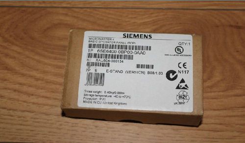 SIEMENS BOP 6SE6400-0BP00-0AA0 (6SE6 400-0BP00-0AA0)/SIEMENS BOP/New in box