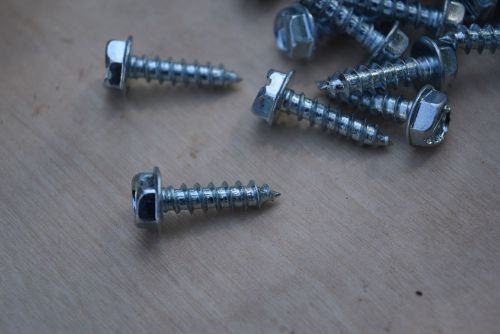 5lb/750pcs - #10 x 3/4&#034; Slotted Hex Indented Head Sheet Metal Screws