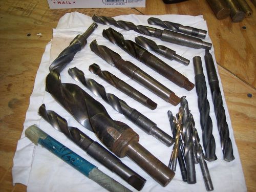 LOT OF TAPER LENGTH DRILLS,,ENGINE  DRILLS,COLLET DRILLS,STRAIGHT SHANK