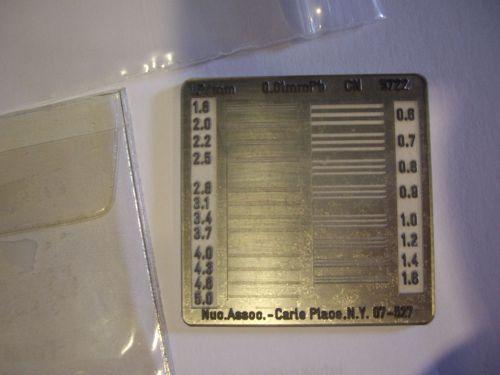 Nuclear Associates Fluke Victoreen 07-527 Xray resolution test pattern LP tool