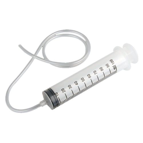 100ml Syringe Large Plastic  + 80cm handy plastic tubing