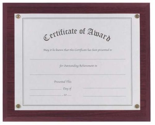 NUDELL 18813M Award-A-Plaque Mahogany