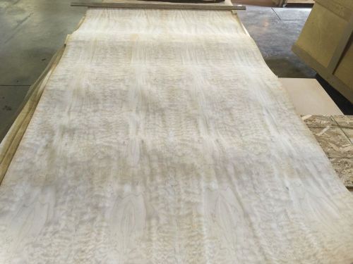 Wood veneer quilted maple 48x96 1 piece 10mil paper backed &#034;exotic&#034; 0917 # 1 for sale