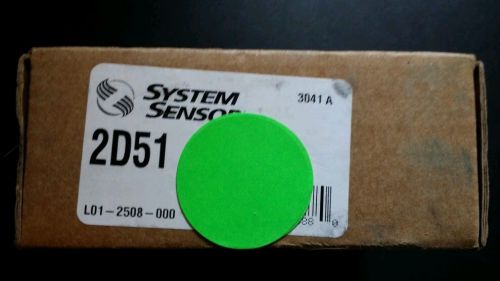 SYSTEM SENSOR 2D51, Lot of 3