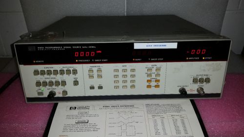 Hewlett packard hp 8165a programmable signal source 1mhz-50mhz sweep time data for sale