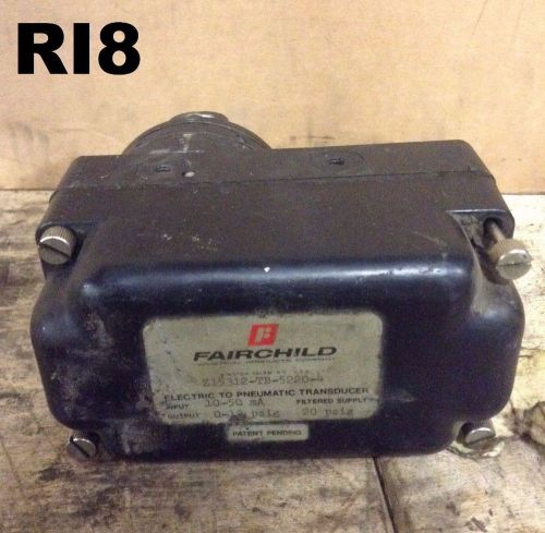 Fairchild Z15312-TB-5220-4 Electro-Pneumatic Transducer 10-50mA- Parts/Repair