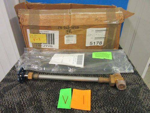 GREENFIELD CHECK VALVE LONG STEM 4-920-07-0011 NAVY SURPLUS CARRIER BRASS