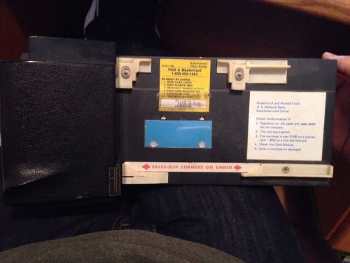 Control Data Corporation And Printer Model 912 Credit Card Slider Vintage Heavy