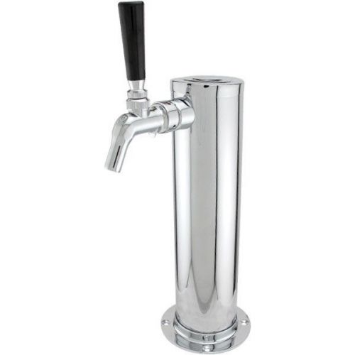 Single Tap Draft Beer Tower - 3&#034; Diameter - Stainless Steel