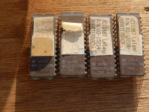 4 psc NMC27CP128Q--200  Vintage EPROM IC CHIP  Cf3-16