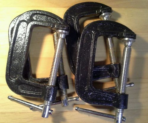 C- CLAMPS HEAVY DUTY 3 INCH  4 PCS !