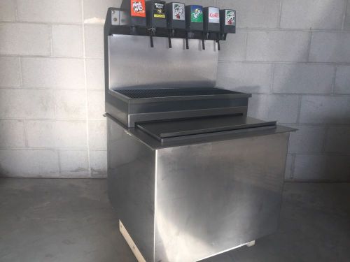 Used Cornelius CB2323SC 6 Head Soda Dispenser W/Bin