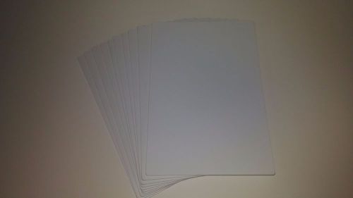 25 WHITE STYRENE POLYSTYRENE PLASTIC SHEET .050&#034; THICK 6&#034; X 9&#034; ROUND CORNERS